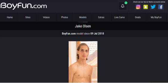 BoyFun model Jake Olsen